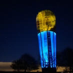 dsc00025 / Wasserturm Altdorf Lichtinstallation