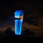 dsc00069 / Wasserturm Altdorf Lichtinstallation