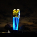 dsc00090 / Wasserturm Altdorf Lichtinstallation