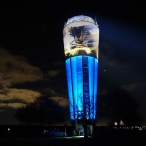 dsc00119 / Wasserturm Altdorf Lichtinstallation